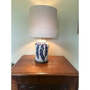 Vintage Studio Pottery Ceramic Lamp Hand Thrown Art Pottery Base Unique Glaze